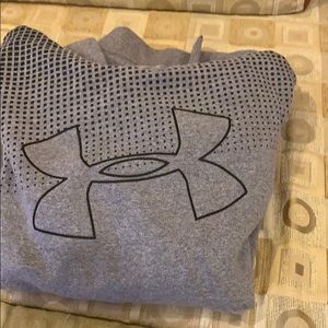 Grey under armor hoodie